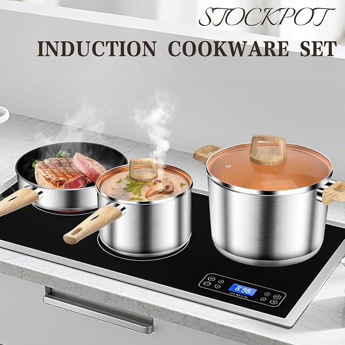 13-Piece Stainless Steel Cookware Set - Image 8
