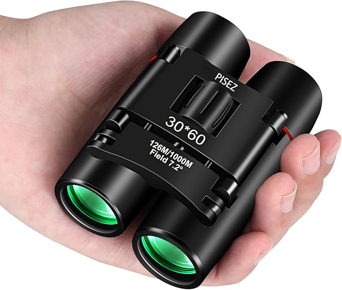 PISEZ 30X60 Compact Binoculars for Adults and Kids，Lightweight Foldable Easy by PISEZ-ToyGuns