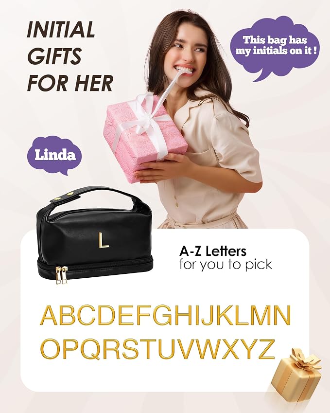 Initial Makeup Bag Personalized Bags - Image 7