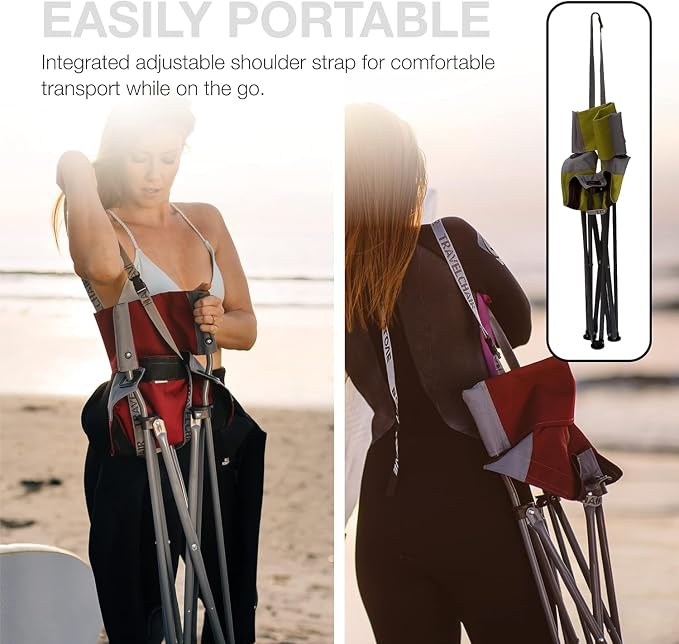 Travel Chair Ultimate Slacker, Quick Folding Tripod Stool - Image 7