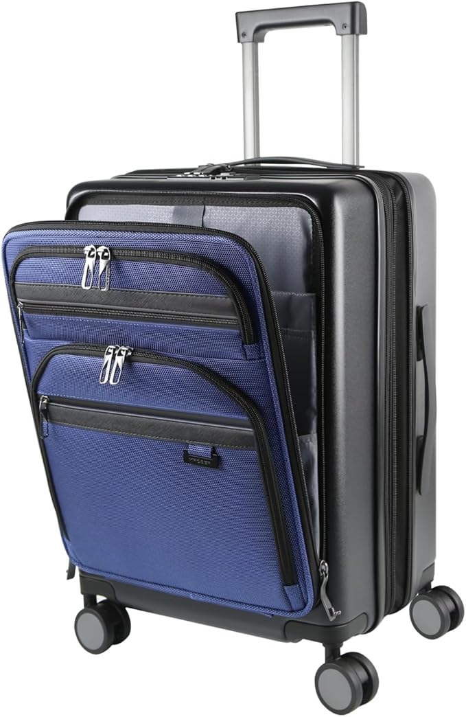KROSER Hardside Expandable Carry On Luggage 22x14x9 Airline Approved by KROSER