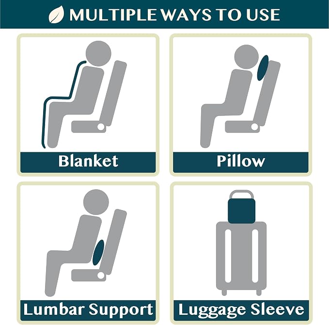 PAVILIA Soft Travel Blanket, Compact Airplane Blanket in Bag, Portable Blanket - Image 7