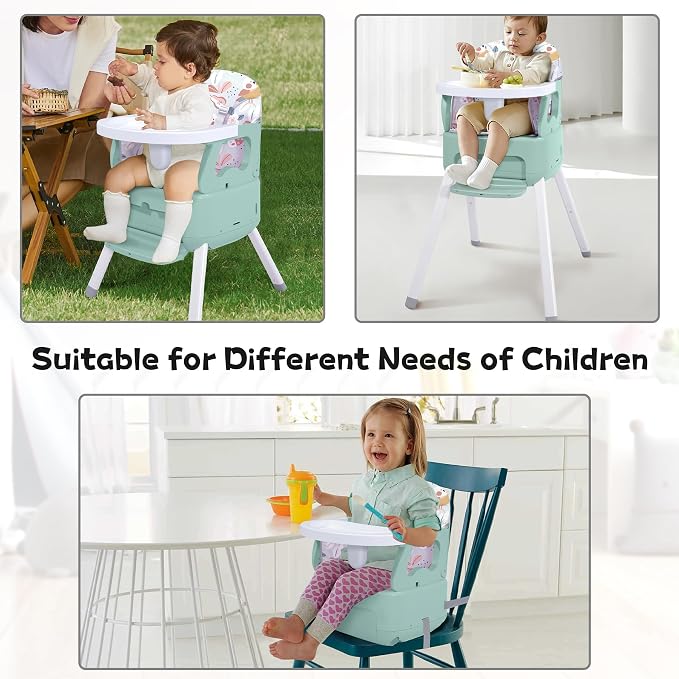 4 in 1 Portable Baby Highchair Convertible Highchair - Image 5