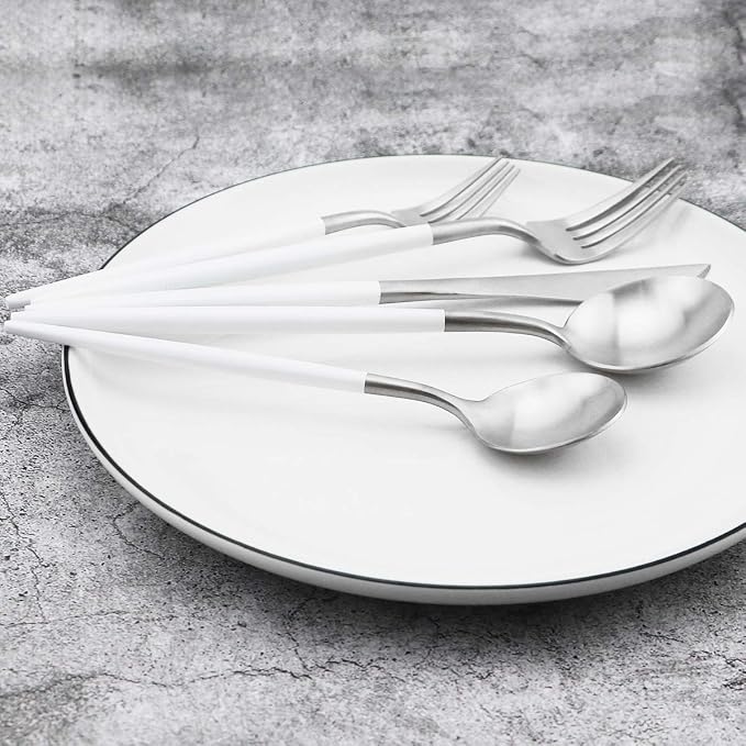 Gugrida 20-Piece 18/10 Stainless Steel Flatware Silverware, Luxury Dinnerware - Image 5