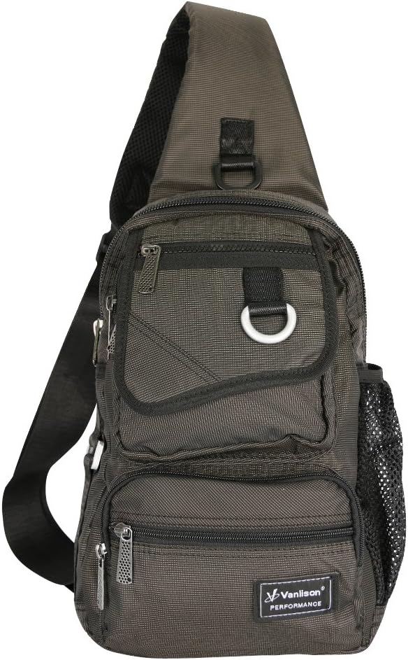 Sling Bag Chest Shoulder Backpack Crossbody Multipurpose Daypack by Vanlison