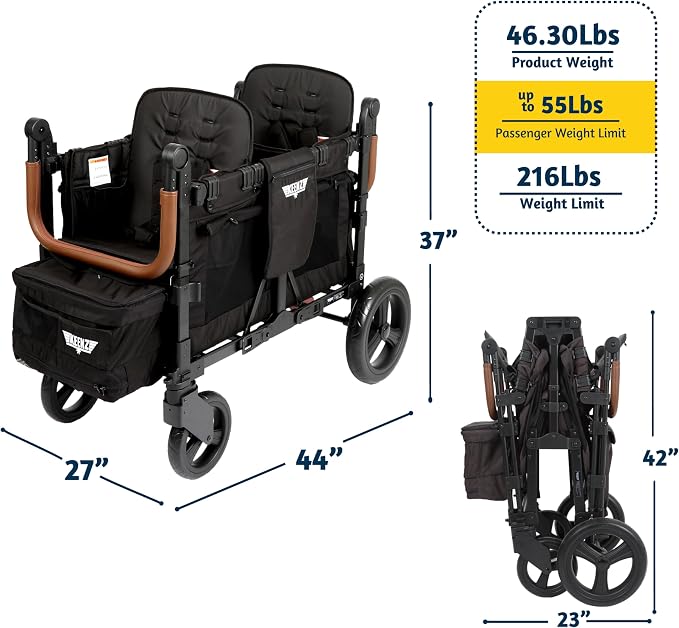 Keenz VYOO Stroller Wagon with Canopy - Image 3