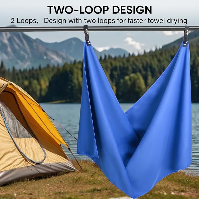 APEXUP Microfiber Travel Towel, Ultra Absorbent Quick Dry Towels, Lightweight - Image 6