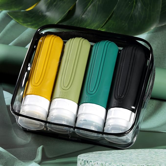 Travel Bottles for Toiletries, Tsa Approved 3oz Travel Size Containers BPA Free - Image 7