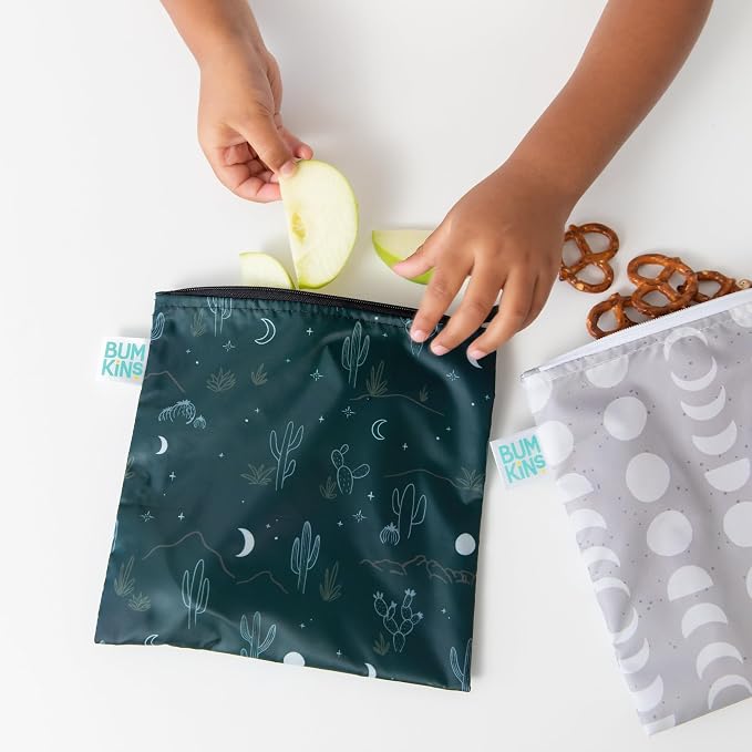 Bumkins Reusable Sandwich and Snack Bags, - Image 4