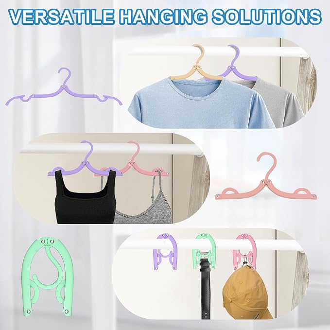 10 Pcs Travel Hangers Cruise Ship Essentials Accessories Portable Folding - Image 5