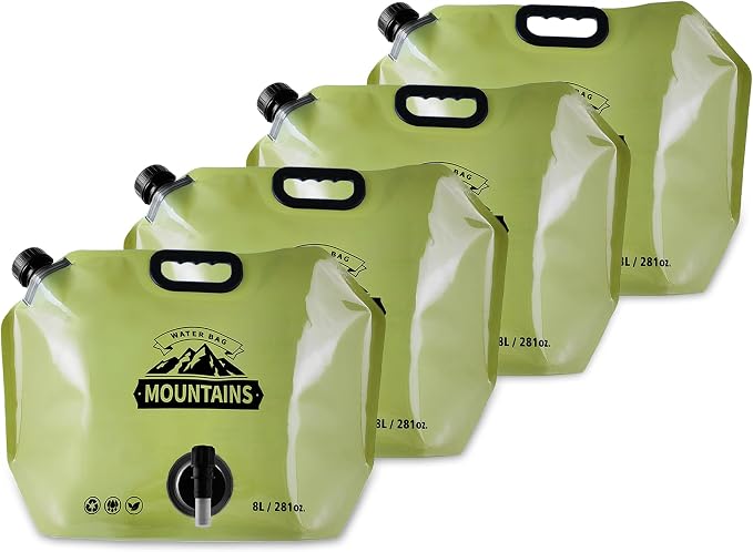 Collapsible 8L Water Storage Bag, BPA-Free Portable Folding Water Jug by MrBulloc