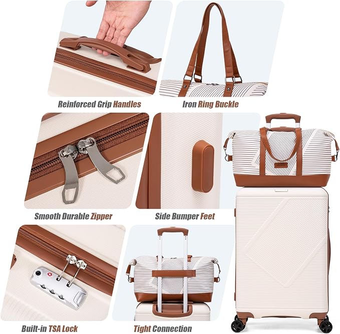 Luggage Sets 5 Piece, Suitcases - Image 2