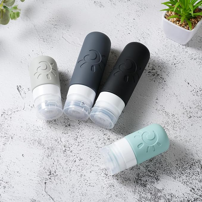 18 Pack travel Bottles for Toiletries, TSA Approved Silicone Travel Containers - Image 4