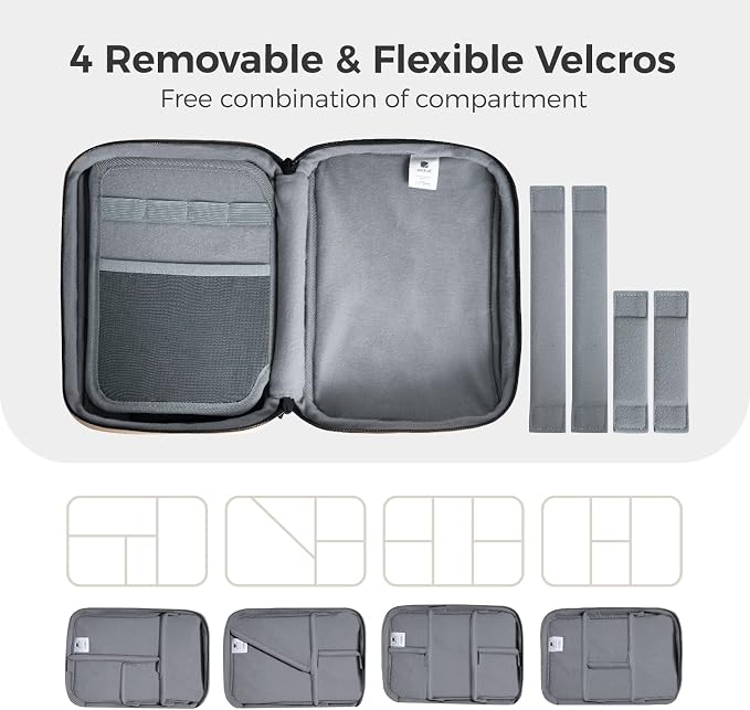pack all Electronic Organizer Plus, Larger Capcity Cable Organizer Bag - Image 5
