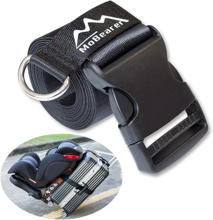 Car Seat Travel Belt to Suitcase, Car Seat Travel Strap to Convert Kid Car Seat by MoBearer