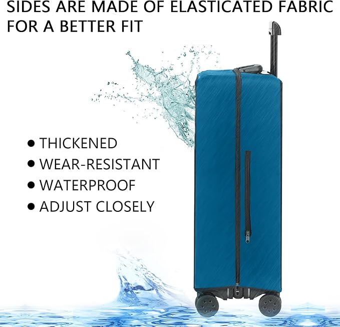 Transparent PVC Suitcase Cover, No Disassembly Required Clear Luggage Protector - Image 3