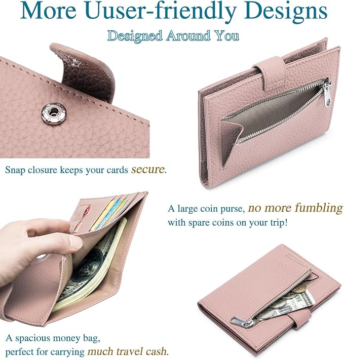 Leather RFID Slim Passport Holder - Image 6