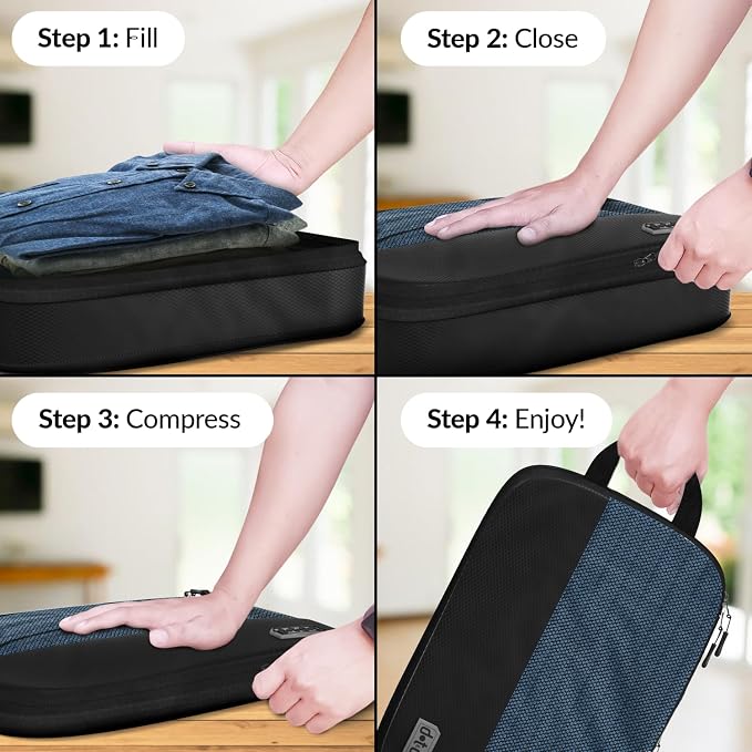 4pc Large Compression Packing Cubes - Image 5