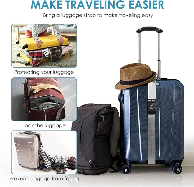 Travel Inspira Luggage Straps for Suitcases - Image 8
