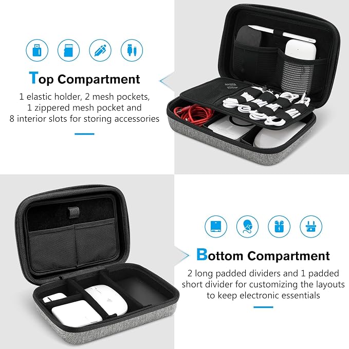 ProCase Hard Travel Electronic Organizer Case - Image 2