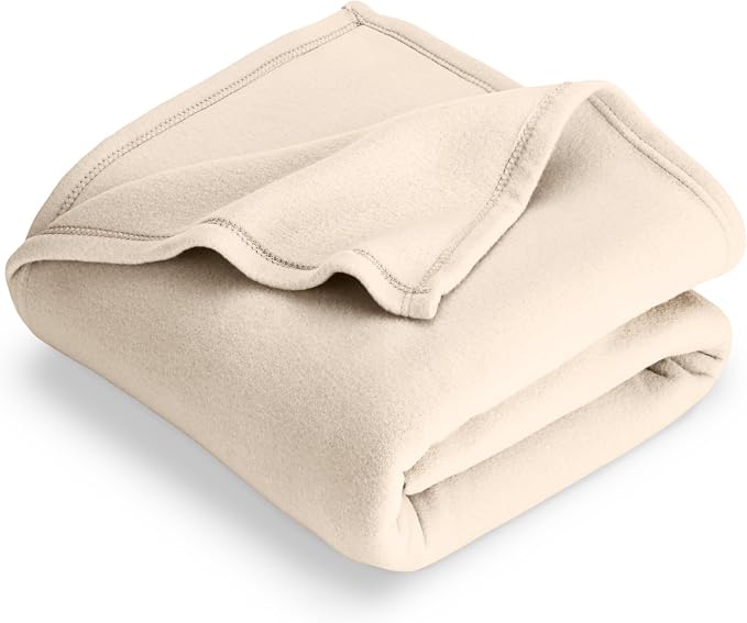 Bare Home Lightweight Polar Fleece Blanket Sand Full/Queen by BareHome