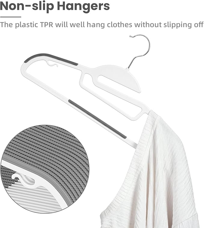 BAGAIL Plastic Hangers 50 Pack - Image 3