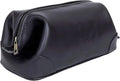 HLC Leather Toiletry Bag for Men Best Gift Premium Genuine Leather Dopp Kit by HLCLeather