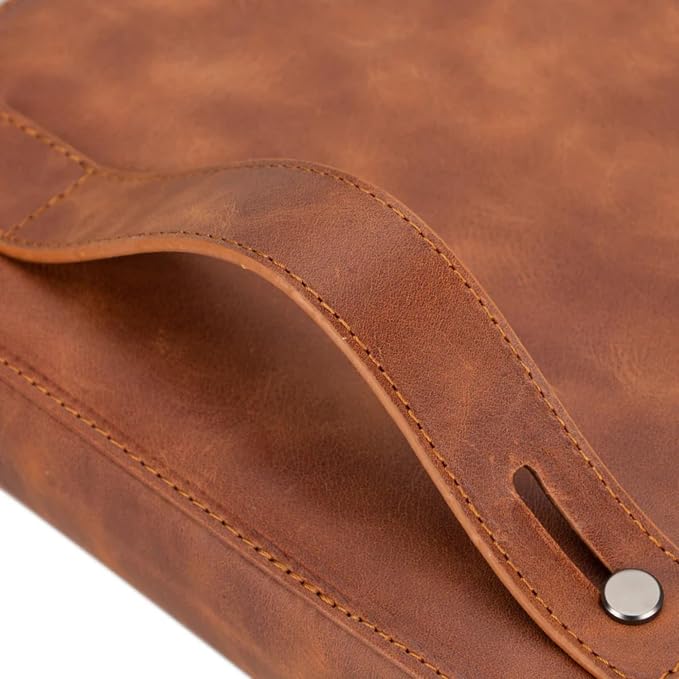 Medicine Handmade Leather Cable Organizer Bag – Full-Grain Leather Travel Tech - Image 7