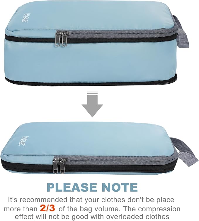 BAGAIL 4 Set/6 Set/8 Set Compression Packing Cubes Travel Accessories - Image 3