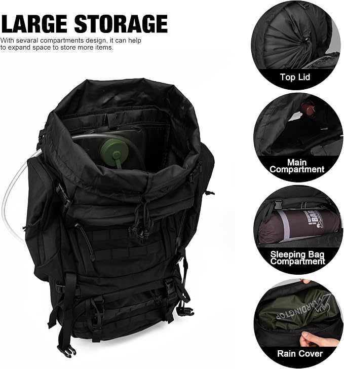 Mardingtop 60L Military Internal Frame Backpack - Image 4