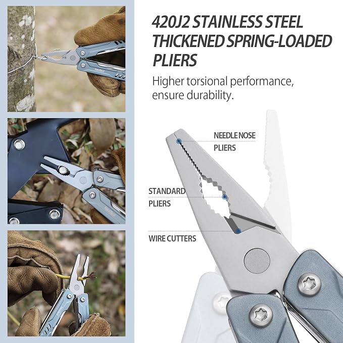 NexTool Mini Sailor S11 Keychain Multitool, 11-in-1 Compact EDC Pliers - Image 6