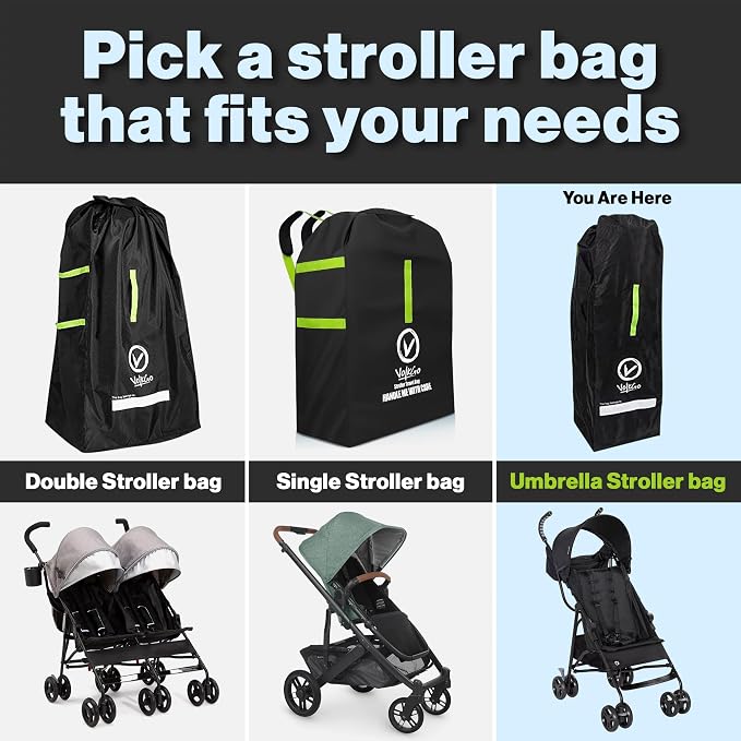 V VOLKGO Stroller Bag for Airplane, Large Cover for Airtravel, Jogger & - Image 2