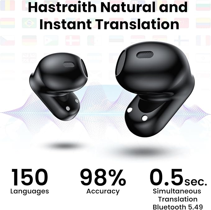 AI Translation Earbuds Real Time, 139 Language Translator Earbuds TWS 3-in-1 - Image 2