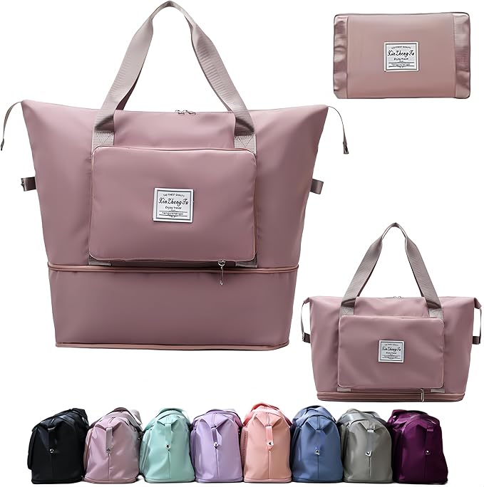 Large Capacity Foldable Travel Bag, Expandable lightweight Carry on Bag by Unknown