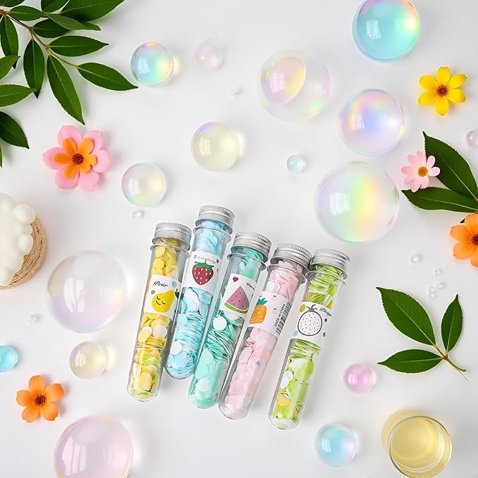 5 Box Multicolor Mini Portable Disposable Travel Paper Soap Sheets Foaming Hand - Image 2
