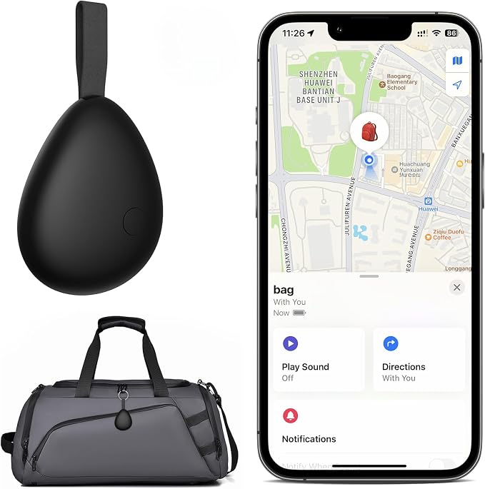 Air Tracker Tag 1 Pack, Replaceable Battery, Key Finder and Item Locator Smart by Pepisk-FoundSafetyLove