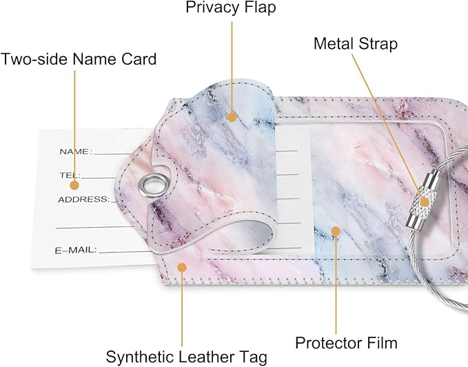 Fintie Luggage Tags, Privacy Cover ID Label - Image 4
