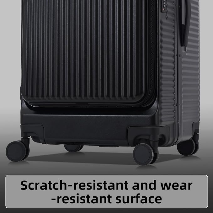 2 pieces 20/29 Aluminum Frame Carry On and Checked Luggage Set - Image 3