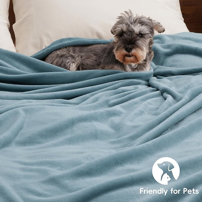 PHF Ultra Soft Fleece Blanket Twin Size, No Shed No Pilling Luxury Plush Cozy - Image 5