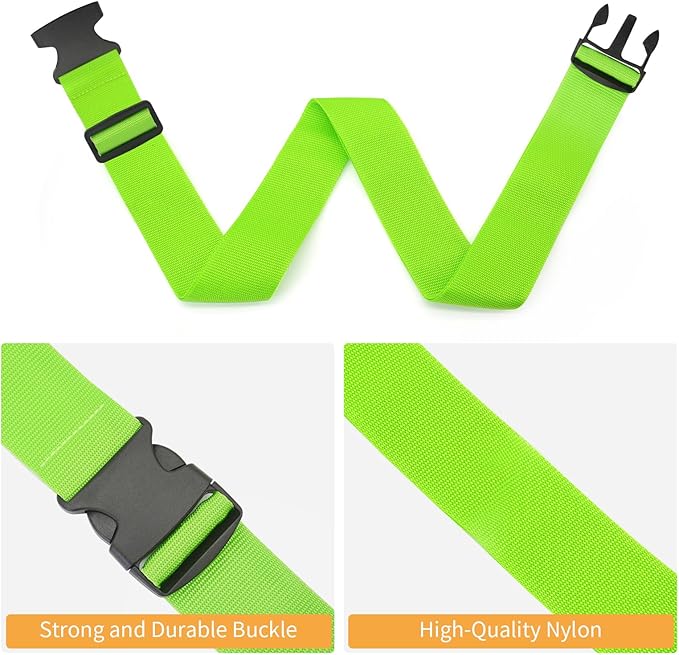 BILIONE 4 Pack Luggage Straps 79" Long Belts Keep Suitcase Secure While - Image 7