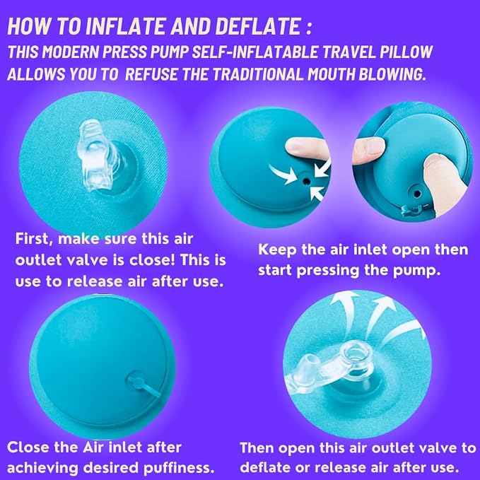 Inflatable Travel Pillows for Airplanes - Image 2