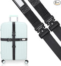 Vigorport Luggage Straps for Suitcases 2 Pack, Heavy Duty Metal Buckle Luggage by Vigorport