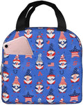 American Gnome Patriotic Lunch Box 4th of July Memorial Day Lunch Bag Insulated by DMPROD