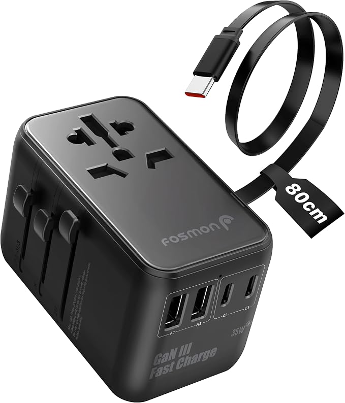Fosmon Universal Travel Adapter Worldwide by Fosmon