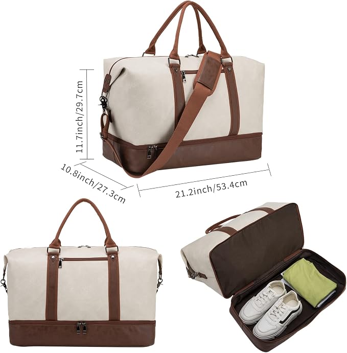 Weekender Overnight Bag Carry On Bag Travel Bag - Image 3