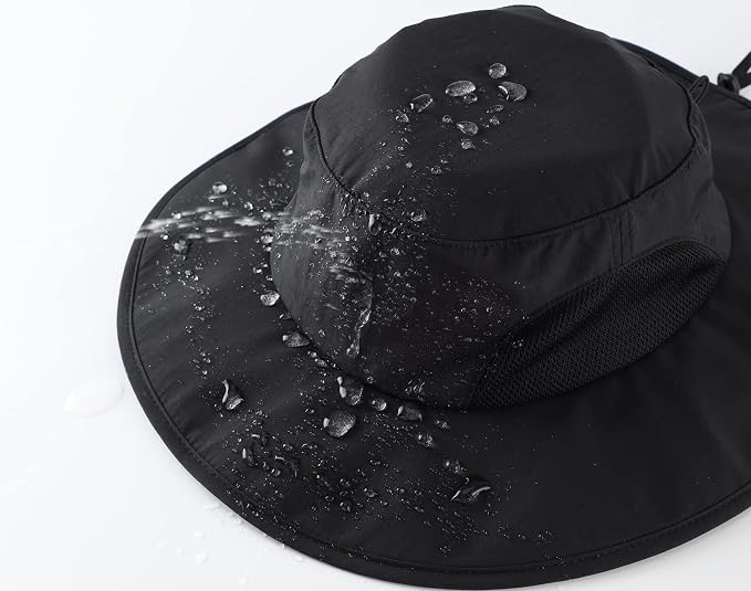 Home Prefer UPF50+ Mens Sun Hat Wide Brim Fishing Hat - Image 3