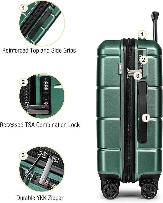 KYME 26 Inch Luggage TSA Approved Hardshell 26" Suitcases - Image 5