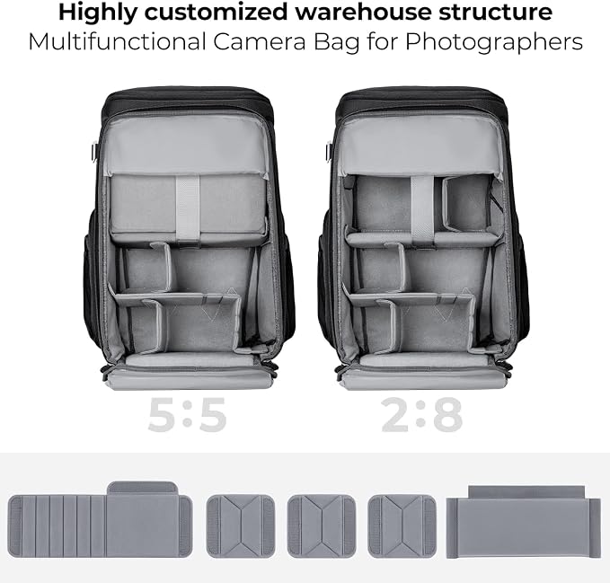 K&F CONCEPT Camera bags Waterproof 25L Large Capacity Camera Case - Image 2