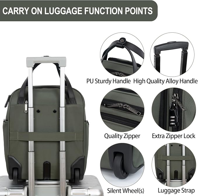 EMPSIGN Underseat Carry On Wheeled - Image 4
