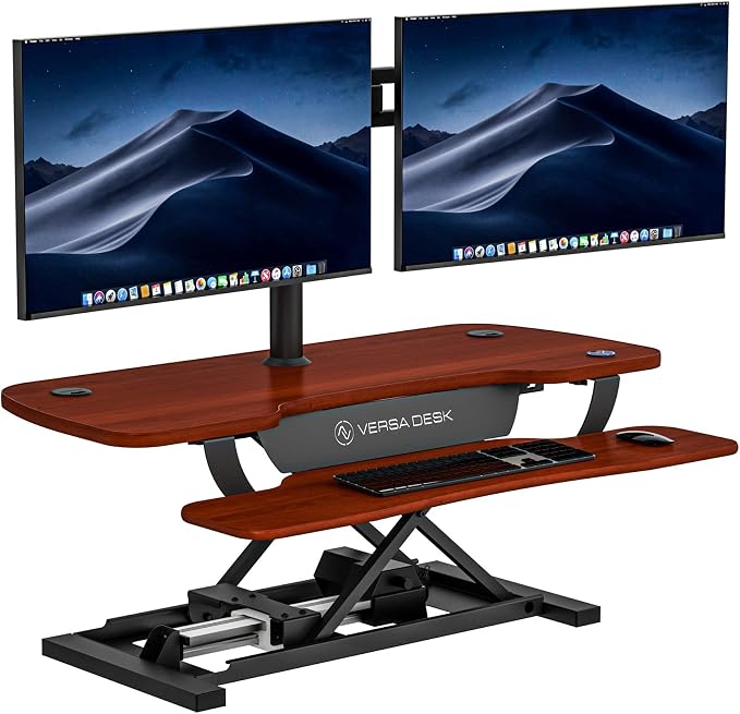 VERSADESK® PowerPro™ 40” x 24” Standing Desk Converter | 7.75” by VERSADESK
